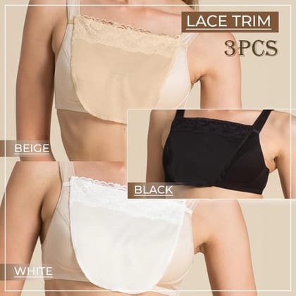 【🔥BUY 2 FREE 1🔥】Lace Privacy Invisibility Camisole - 1 package（3PCS）(WHITE+BLACK+BEIGE)-3 PCS