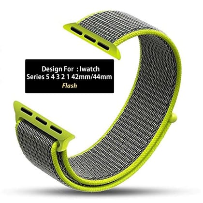 Nylon Velcro Sport Loop Straps for Apple Watch  38mm | 40mm | 41mm-Neon