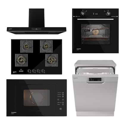 Crompton Chimney + Hob + Oven + Microwave + Dishwasher Combo CRCHOMD-02