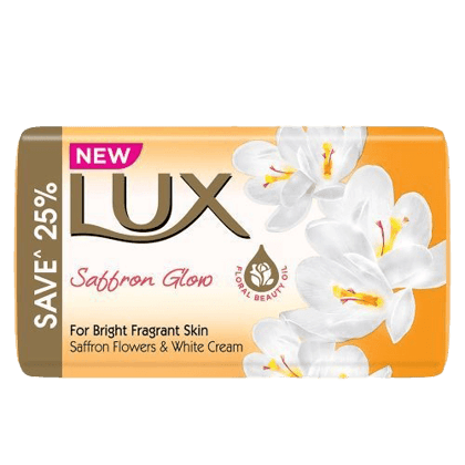 Lux Bathing Soap Saffron Glow 4 x Rs.10/-