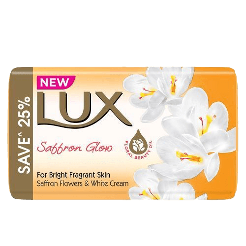 Lux Bathing Soap Saffron Glow 4 x Rs.10/-