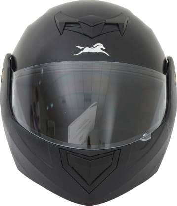 TVS Helmet Full Face Motorbike Helmet (Black-JM)