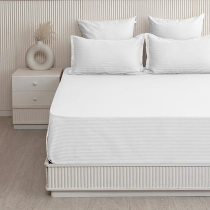 Breton Nap - Bedsheet-White / 213.36 x 228.6CM