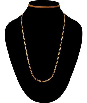 FASHION FRILL - Gold Plated Chain ( Pack of 1 ) - Golden