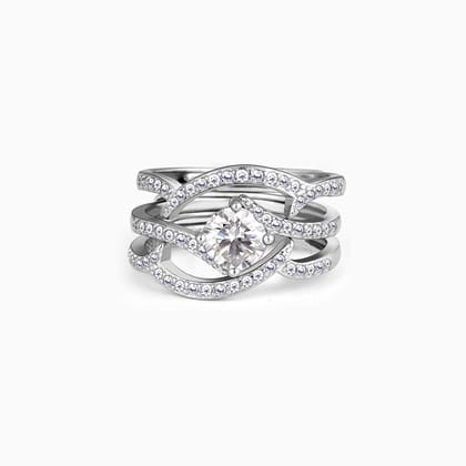 Silver Stack 'em Up Ring Set