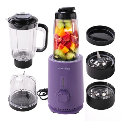 The Better Home FUMATO Juicer Mixer Grinder- 400 Watts 3 Jars 2 Blades  Nutri Blender for Smoothie and Juices  1 Year Warranty Purple-The Better Home FUMATO Juicer Mixer Grinder- 400 Watts (3 Jar