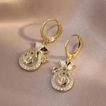 Gold Eardrop earrings