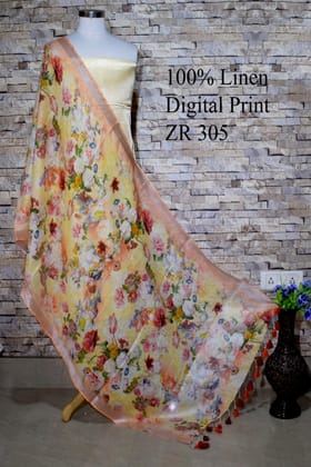 Digital Printed Linen Scarf