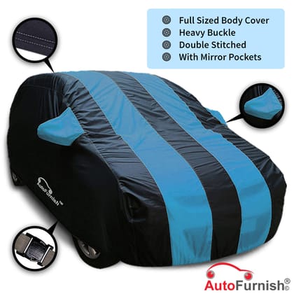 Mahindra Nuvosport Car Body Cover, Heat & Water Resistant with Side Mirror Pockets (ARC Series)-ARC Aqua