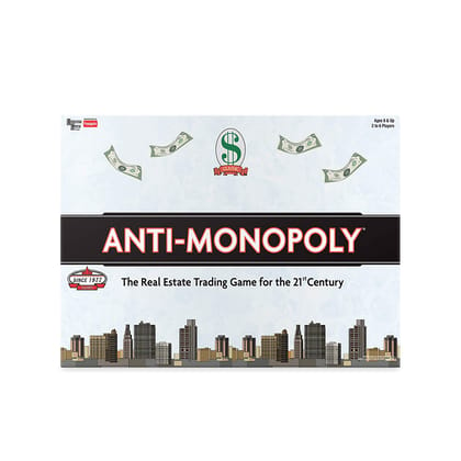 Funskool Games - Anti Monopoly, The Classic Real Estate Trading Game, Kids, Adults & Family, 2-6 Players, 8 & Above