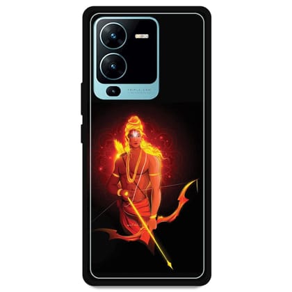 Lord Rama - Glossy Metal Silicone Case For Vivo Models-Vivo V25 Pro