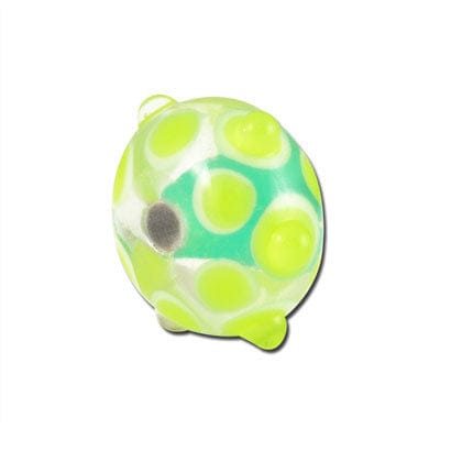 Beadwaala Handmade Fancy Lampwork Glass For Jewelry Making. (Roundel) SFL-224-Per Packet 25 Pcs / 10X18 MM