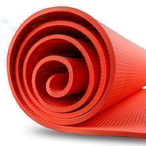 Steelbird Yoga Mat for Men and Women 6 x 2 Feet Wide Extra Thick Exercise Mat For Workout,Yoga,Fitness,Gym, Pilates And High-Density Anti-Tear Non-Slip Light Weight Mat (Red)-Red