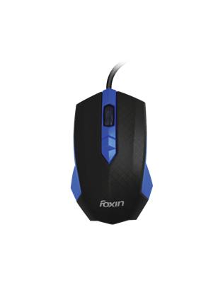 Foxin Smart Blue Wired Mouse-Classy red