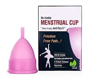Reusable Menstrual Cup for Women No Leakage & Odor Protection | Rash Free | For Up to 8-10 Hours Protection | FDA Approved (SMALL)  by RETHYAM TECHNOLOGIES