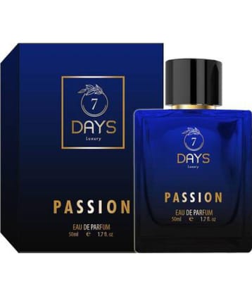 7DAYS Passion Eau De Parfum For Men,Long Lasting Notes of Tonka, Agarwood Perfume Perfume, 50 ml