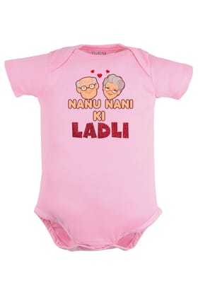 Nanu Nani Ki Ladli Baby Romper | Onesies-Pink / Baby Romper / 0-3 Months
