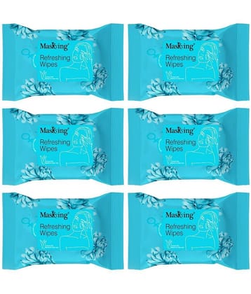 Masking Refreshing Wet Wipes ( 60 Pcs ) Pack of 6