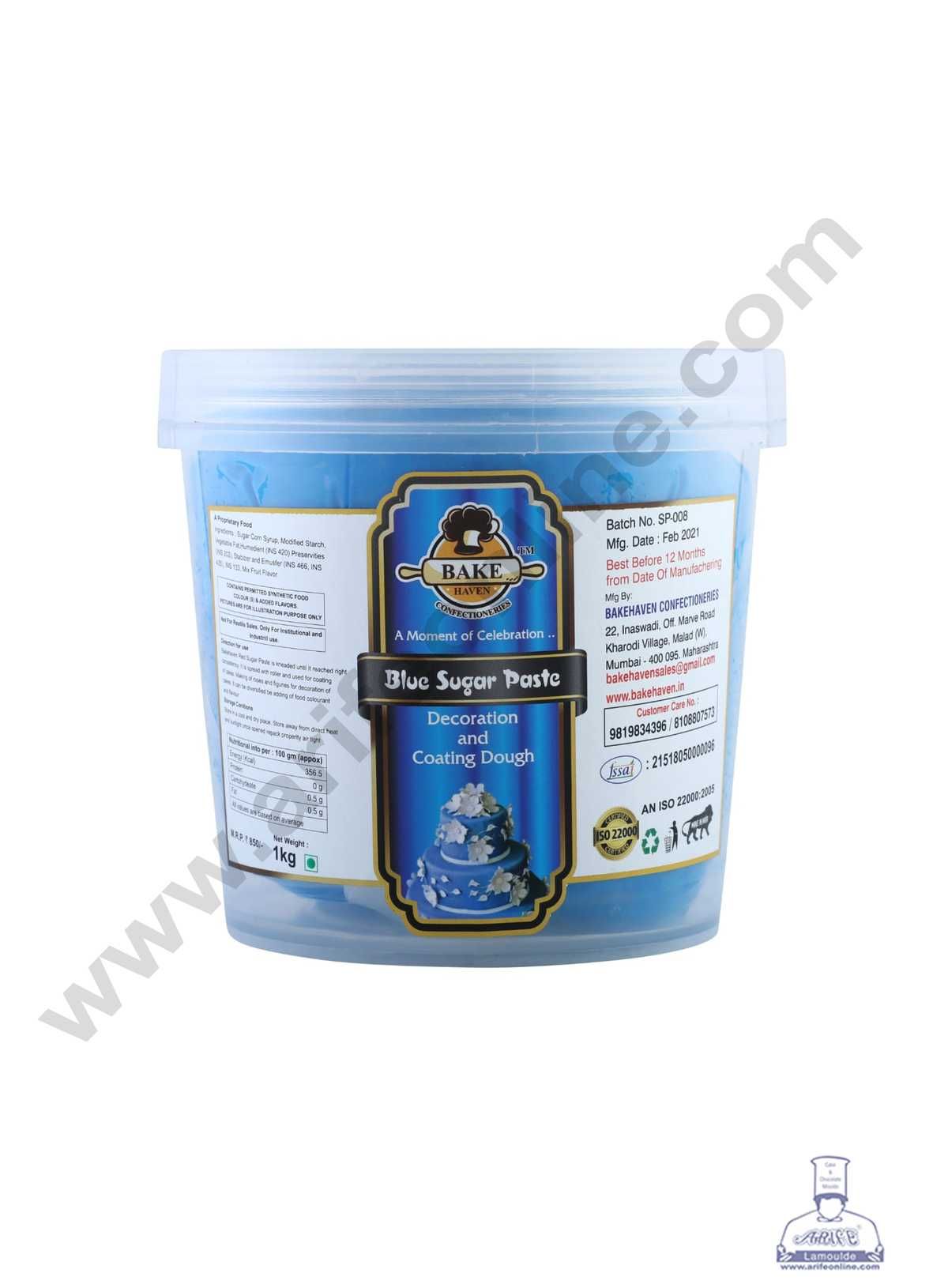 Bake Haven Sugar Paste 1 Kg - Blue