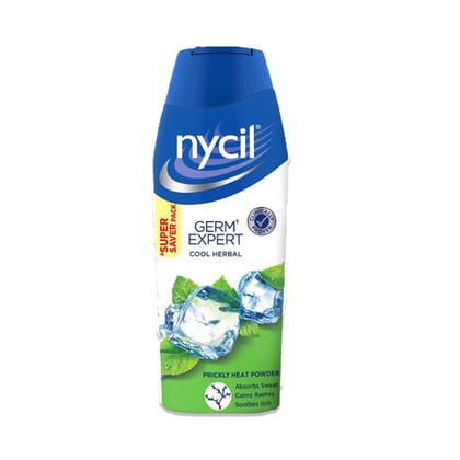 Nycil Cool Prickly Heat Powder With Neem And Pudina, 400 gm Bottle