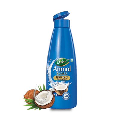 Dabur Anmol Gold 100 % Pure Coconut Oil, 600 ml Bottle
