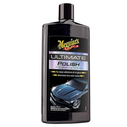 Meguiar's Ultimate Polish 473ml Eliminate Fine Swirl marks for Deep Reflections & Hi-gloss Car Paint finish