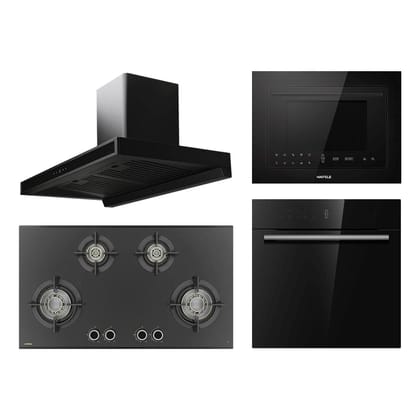 Hafele Chimney + Hob + Oven + Microwave Combo HACHOM-36