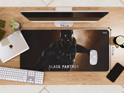 "Black Panther Action" Gaming Mousepad – Elevate Your Gaming Experience the Marvel Style-Extra Large (42CM X 90CM)