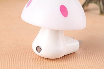 0254 Automatic Night Sensor Mushroom Lamp (0.2 watt, Multicolour)