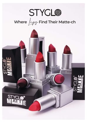 Styglo™- Multicolor Matte Lipstick (Pack of 12 shades)