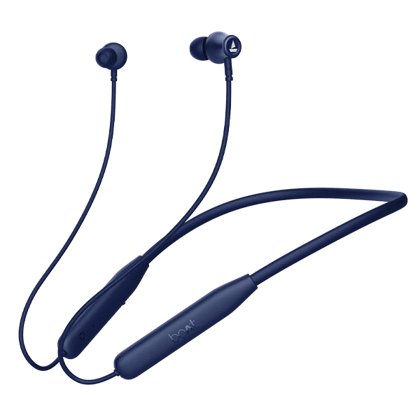 boAt Rockerz 111 | Wireless Neckband with 40H Playback, ASAP™ Charge, Dual Pairing, ENx™ Technology Deep Blue