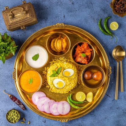 Egg Biryani Thali