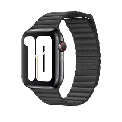 iWatch Magnetic Leather Loop- 38/40/41 | 42/44/45/46 | Ultra-41/40/38/Series 10 42mm / Black