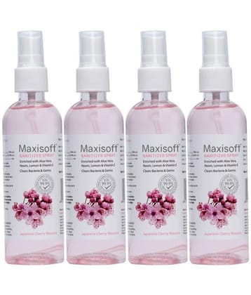 MAXISOFT - Antibacterial Hand Sanitizer 120 mL ( Pack of 4 )