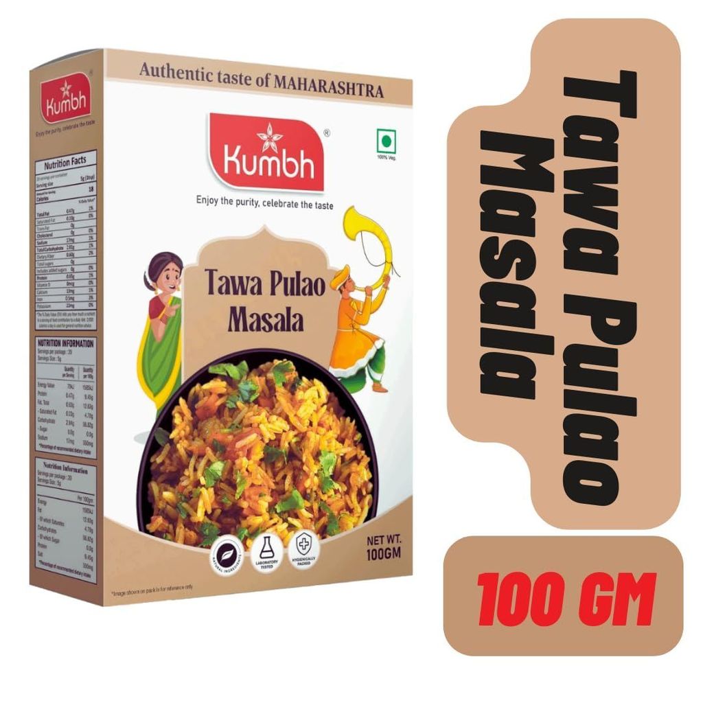 Kumbh Tawa Pulao Masala 100 Gm/Chicken Pulao Masala