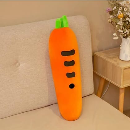 Carrot Plush Pillow - Cuddle Up with Veggie Delight!-30cm