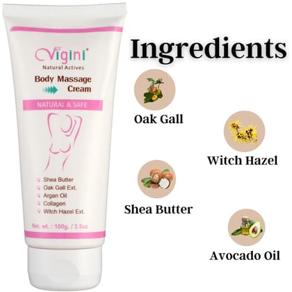 Vigini Vaginal Whitening Lightening Intimate Feminine Hygiene Gel Wash & Breast Firming Bust Enlargement Tightening & Lifting Growth Increase Size Massage Cream-200ml