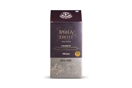 INDIA COFFEE TASTE NATURE Arabica Robusta Blend 250g