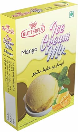 Butterfly Instant Ice Cream Mix, 150 Grams (Mango)  by Butterfly Dessert Mixes and Bakery Needs.