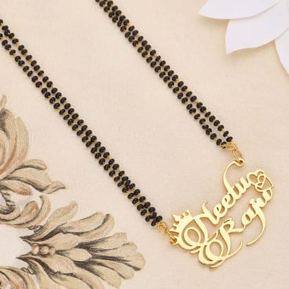 Personalised Double Name Mangalsutra - S35465