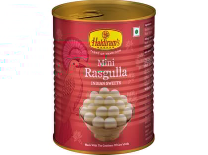 Haldiram's Mini Rasgulla Tin Sweets - 500 Gm