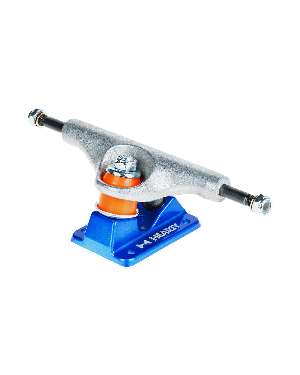 Hearty Skateboard Trucks- TorvX SERIES-  Raw/Metallic Blue-5.25 Inches
