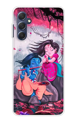 Radha Krishna Art Soft Cover for Samsung Galaxy M54 5G