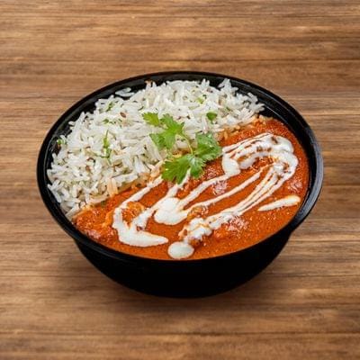 Smoky Butter Chicken Rice Bowl