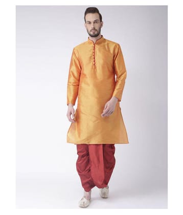 Hangup Multi Silk Blend Dhoti Kurta Set - None