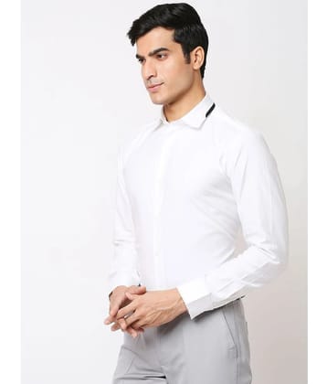 Solemio Cotton Regular Fit Full Sleeves Mens Formal Shirt - White ( Pack of 1 ) - None