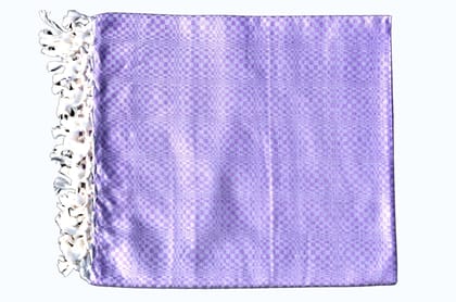 Summer/AC Comfortable Bhagalpuri Silk Viscose Fabric Shawl, Purple Colour, Premium, Comfort, Single Yarn, Double Yarn-Single Yarn / 100×50Inch