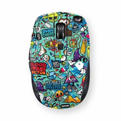 LogitechRazerApple Blue Abstract Mouse Skin-Logitech/Razer/Apple Blue Abstract Mouse Skin