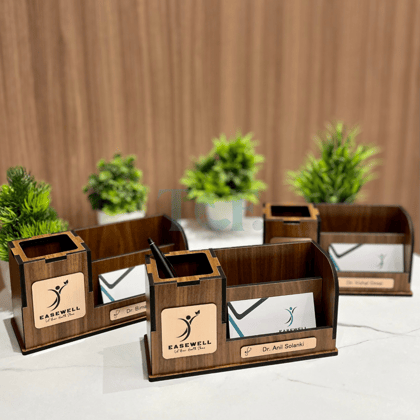 Personalized Desk Organiser-Jet Black