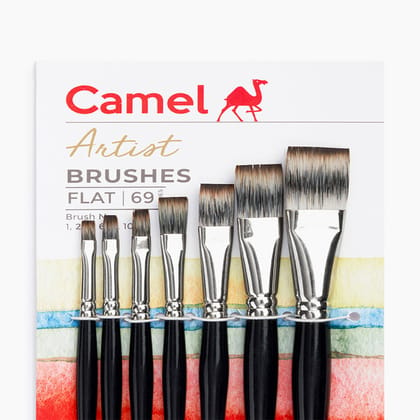 Camel Artist Brushes 69 Series Set Of 7 (Flat)